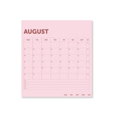 A-Journal Bureaukalender 2027, Pink Red