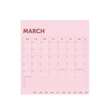 A-Journal Bureaukalender 2027, Pink Red