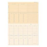 A-Journal Desk- en Weekplanner - Afscheurbaar bureaublok, Lavender blue