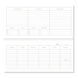 A-Journal FABRIQUE Spiraal Desk- en Weekplanner, Stripes
