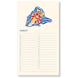 A-Journal FABRIQUE Spiraal Verjaardagskalender, Flowers Beige