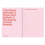 A-Journal Spiraal Organiser Agenda 2027, Checkered Pink Red
