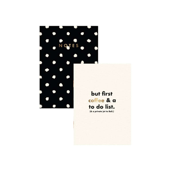 All The Ways To Say Duo Notebooks A6, Painted Dots