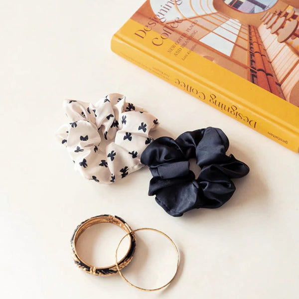 All The Ways To Say Scrunchies Duo, Black Bow