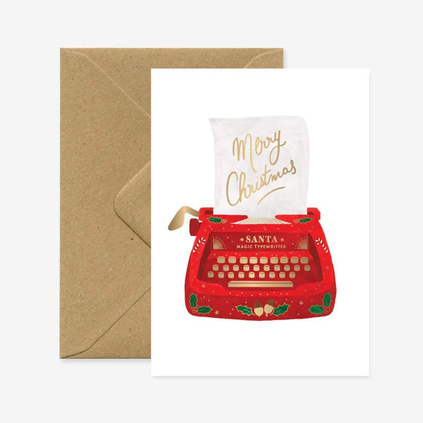 All The Ways To Say Wenskaart dubbel, Christmas Typewriter