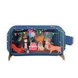 Alljoy Design MESSAGE IN A BOTTLE 3D Pop Up Wenskaart, Dogs Birthday