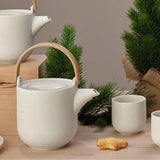 ASA COPPA Theepot met houten handvat, Sencha 600ml