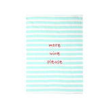 Asa Selection Katoenen Keukenhanddoek met strepen, More wine please