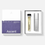 Ascent Hervulbare Mannenparfum Startset, Purple Zilver