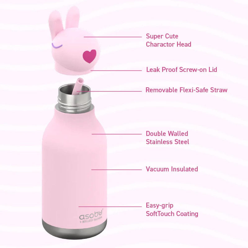 Asobu BESTIE Thermos Drinkfles, Bunny