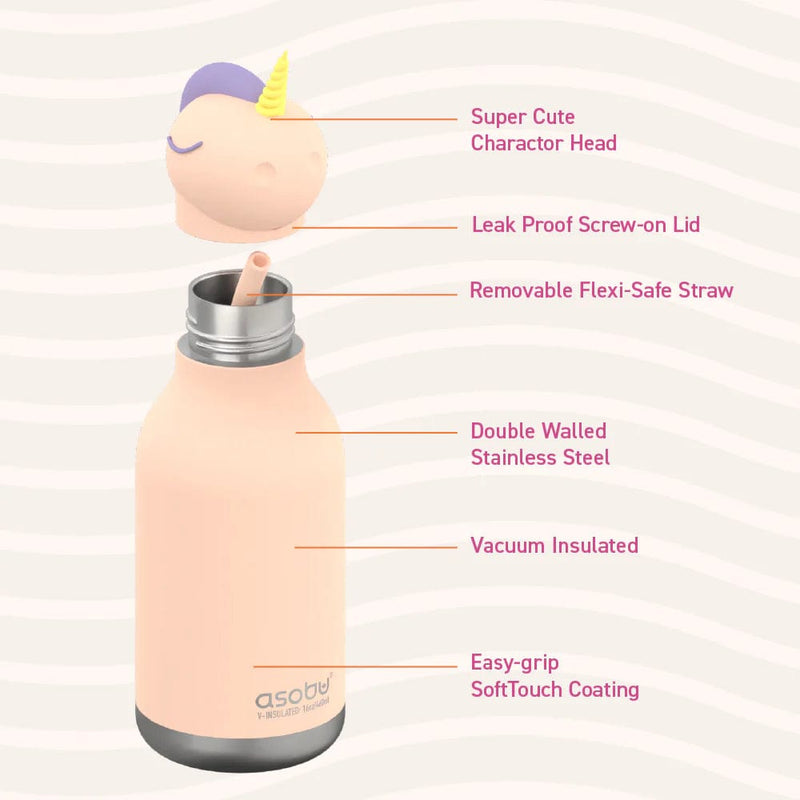 Asobu BESTIE Thermos Drinkfles, Unicorn