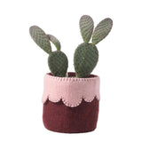 Aveva Design FLOWER POT Wollen Bloempot, Burgundy-Pink