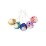 Aveva Design LITTLE HANGINGS Set van 5 Paasboom Hangertjes, Baby Birds