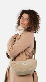 Barts AAKI Teddy cross body Bag, Light brown