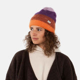 Barts ALULO Duurzame furry colourblock Beanie, Rust