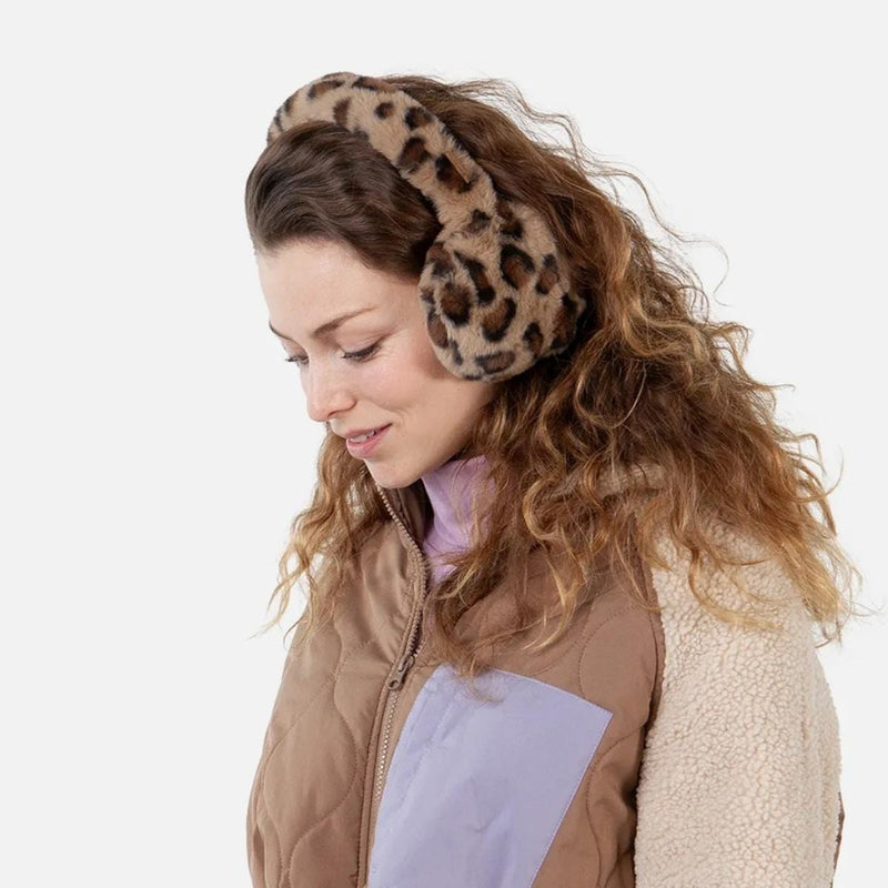 Barts BIG Faux fur Oorwarmers met Luipaardprint