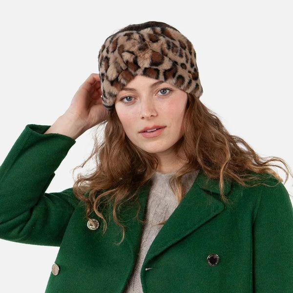 Barts BREANNE Dames Hoofdband van imitatiebont, Luipaard sfeerfoto