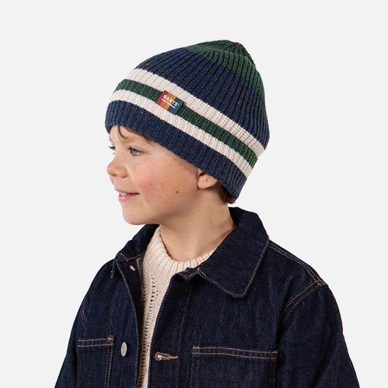 Barts MUGEAR Jongens Beanie met strepen, Navy