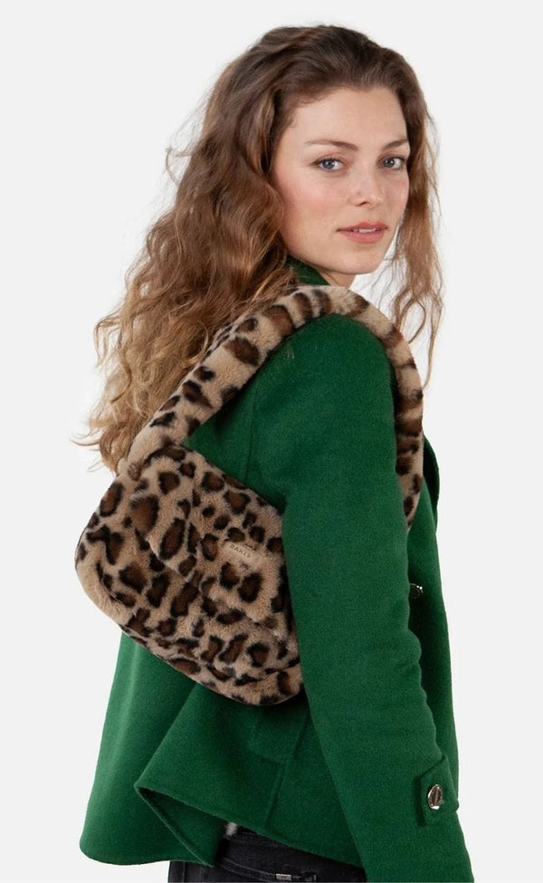 Barts PURIDA Faux fur Schoudertas met Luipaardprint