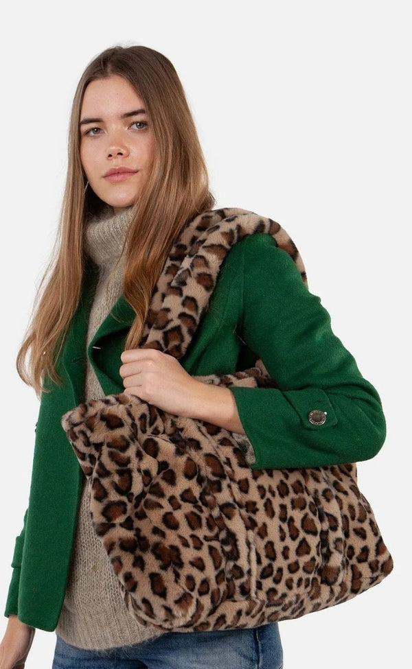 Barts PURIDA Faux fur Shopper met Luipaardprint