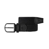 Billybelt Gevlochten effen riem, All black