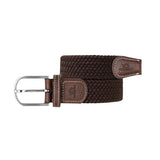 Billybelt Gevlochten effen riem, Leaf brown
