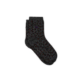 Billybelt Glitter sokken met Luipaardmotief, Black