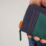 Billybelt Polyester wallet - Navy and green
