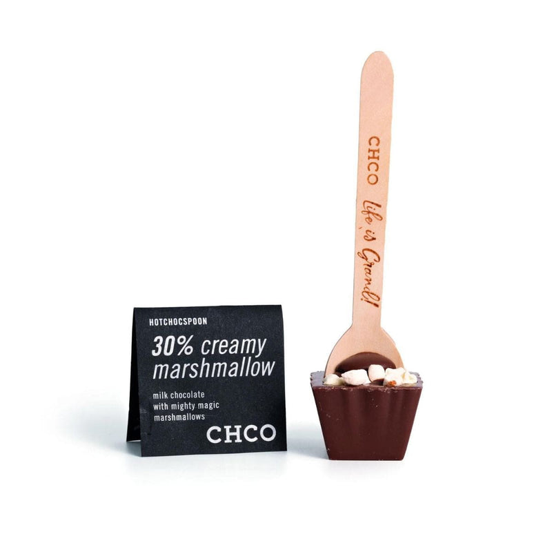 Chocolate Company HOTCHOCSPOON Lepel met Melkchocolade, Mini marshmallows