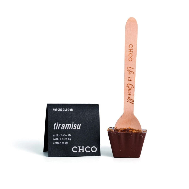 Chocolate Company HOTCHOCSPOON Lepel met Melkchocolade, Tiramisu