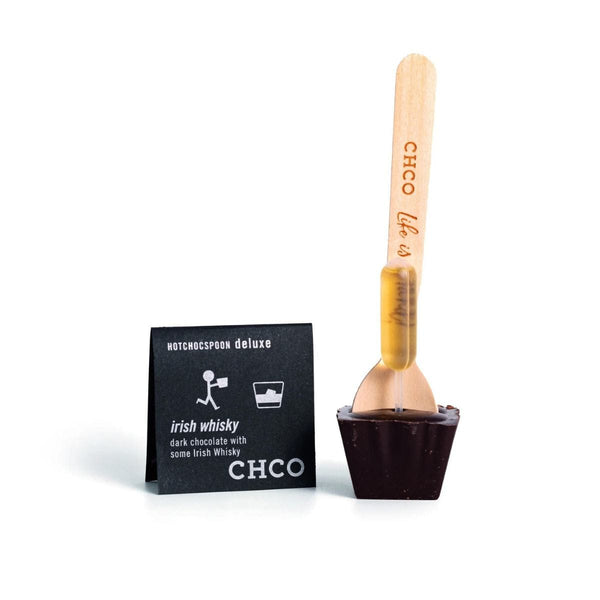 Chocolate Company HOTCHOCSPOON LUXE Lepel met pure Chocolade, Irish Whisky