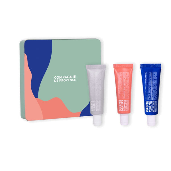 Compagnie de Provence Set van 3 Handcrèmes 30ml, Méditerranée + Pamplemousse + Fleur de Coton