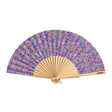 Cuikui Houten Handwaaier met bloemenprint, Liberty Flowers