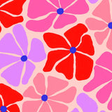 Cuikui Houten Handwaaier met bloemenprint, Slowers Flowers