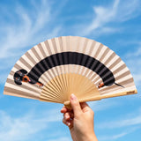 Cuikui Houten Handwaaier met hondenprint, Teckel