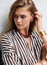 Ellen Beekmans Armbandje met gemstone balletjes / nude