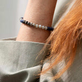 Ellen Beekmans Gemstone armbandje / blauw-zwart mêlée