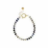 Ellen Beekmans Gemstone armbandje / blauw-zwart mêlée