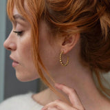 Ellen Beekmans Gouden Oorringen met balletjes