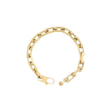 Ellen Beekmans Grove ovale schakelarmband verguld
