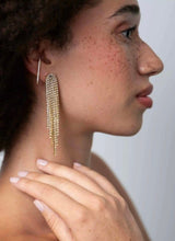 Ellen Beekmans Lange party Oorstekers met Strass