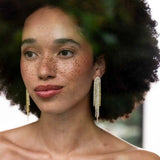 Ellen Beekmans Lange party Oorstekers met Strass