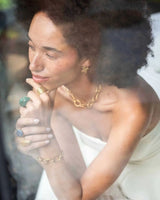 Ellen Beekmans Organische gouden oorstekers in Ster vorm