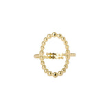 Ellen Beekmans Ovalen ring met small balls