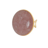 Ellen Beekmans Ring met extra grote gemstone, Warm roze