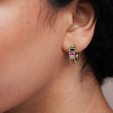 Ellen Beekmans Strass oorstekers, Multicolori