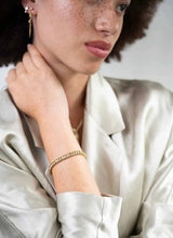 Ellen Beekmans Vergulde armband met strass