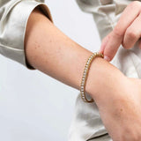 Ellen Beekmans Vergulde armband met strass