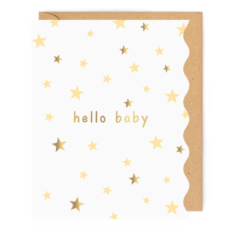 Enfant Terrible Grote Wenskaart dubbel, hello baby