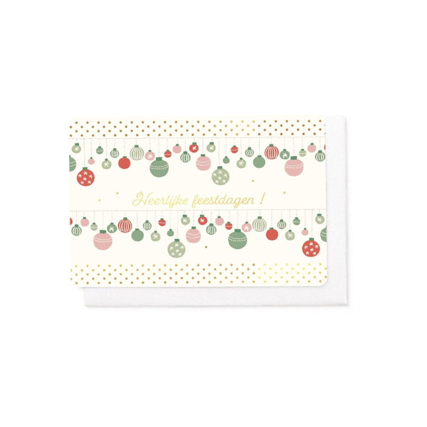 Enfant Terrible Set van 5 Kerstkaartjes, Heerlijke Feestdagen